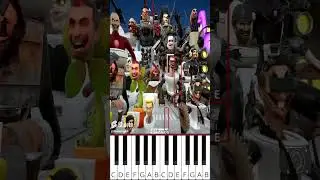 Big Battle Lv2 (@Mtime4) Skibidi Toilet Animation - Octave Piano Tutorial