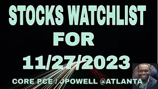 Core PCE Week | Stocks Watchlist | Technical Levels, Options, & Trades