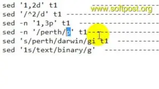 sed command examples in Unix