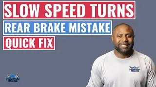 How To Make Slow Speed Turns On A Motorcycle / Common Rear Brake Mistake