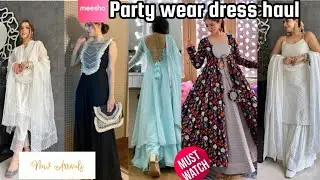 Trendy Party wear dress haul meesho 💕 | Jumpsuit / Anarkali / Sharara suit  #meeshohaul #viralvideo