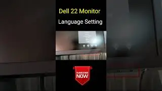 Dell 22 Monitor Language Setting #shortsfeed #shortsyoutube #techvideo #short #shorts