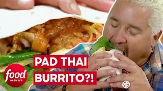 Guy Fieri Discovers A Delicious Pad Thai Burrito! | Diners, Drive-Ins & Dives