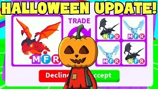 Trading the New Halloween Lava Dragon in Adopt me!