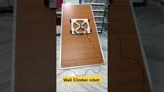 Wall climber robot testing on Inclined surface #electronics #robot