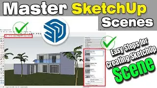 How to create scene in sketchup | add scene in sketchup | make scene in sketchup |sketchup animation