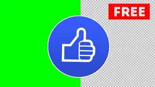 YouTube Like Button Animation | green screen, transparent background | free download