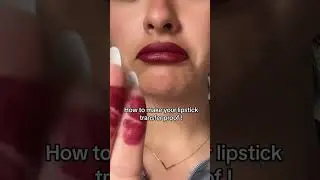 How to make your lipstick transfer proof! 