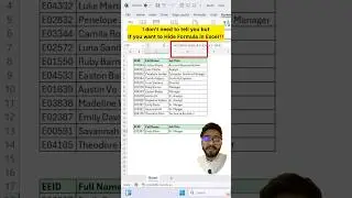 Want to Hide Formula in Excel‼️Use Amazing Trick #exceltips #exceltricks #exceltutorial #shorts