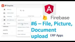 Angular file, picture, document upload #6 using Angular Fire Storage, Firebase, Address book module