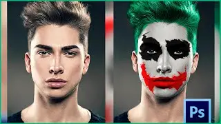 Joker Face Editing in Photoshop (Easy Steps) | TheAuxGuy | Photoshop