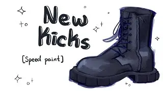 Drawing some boots just for kicks 🥾 [Speed paint]