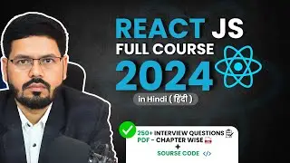 React JS Full Course 2024 |  Basics to Advanced React js Full Course | React JS Interview Q&A 🔥