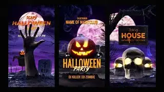 Cinematic Halloween Instagram Stories 👻 (After Effects template + Halloween music 🎃 )