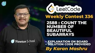 Leetcode Weekly Contest 336 | 2588 : Count The Number Of Beautiful Subarrays Solution | In Hindi