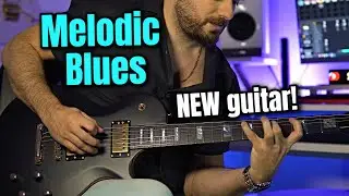 Melodic Blues in Am | New Kiesel Guitar Test!