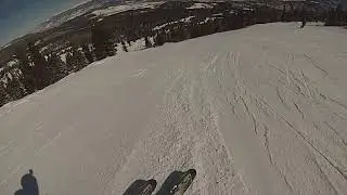 Skiing in Colorado ( Breckenridge ) down North Bowl