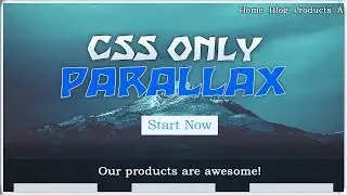 CSS only PARALLAX Effect | CSS Fixed Scroll effect NO JavaScript Tutorial