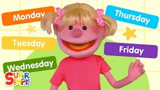 Days Of The Week featuring The Super Simple Puppets | Kids Songs | Super Simple Songs