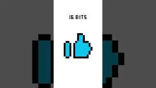 Pixel Art Like Button 🤔 (64 bits - quarter bit) #pixel #art #shorts #foryou #likebutton