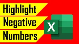How To Highlight All Cells With Negative Numbers In Excel