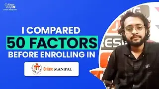 He compared 50+ factors before enrolling in Online MCA, Manipal Online University