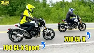 Riding the CFMoto CL-X 700 /  CL-X 700 Sport Café-Racer Motorcycles!