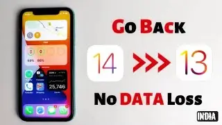 Downgrade iOS 14 to iOS 13 without losing data