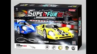 9102 SuperFun 102 USB power 1/43 slot racing set