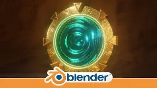 Stargate Portal modeling in Blender 2.93