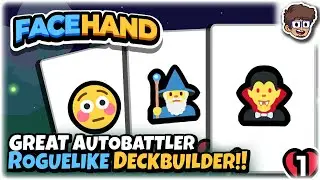 GREAT New Autobattler Roguelike Deckbuilder!! | Let's Try Facehand