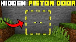 🦅Hidden Piston Door Tutorial in Minecraft Bedrock 1.19