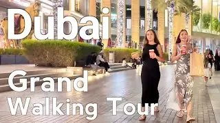 Dubai [4K] Grand Walking Tour of the City Walking Tour 🇦🇪