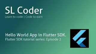 Flutter and Dart - the first Flutter app | hello world app | Fewer lines of code to run a app- Ep. 2