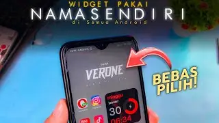 Cara Membuat Tampilan Widget Pakai Nama Sendiri di Hp Android - Widget Android🔥