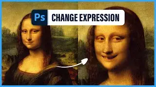 ARTIFICIAL INTELLIGENCE can CHANGE EXPRESSION in Portrait Images - Adobe Photoshop (1 min tutorial)