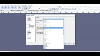 How To Change Language In Audacity