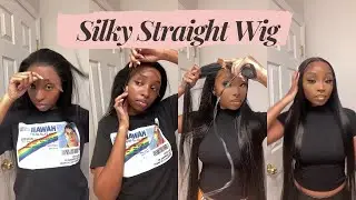 👯Must Have* Glueless Long 13x4 HD Lace Wig Review | Middle Part Frontal 