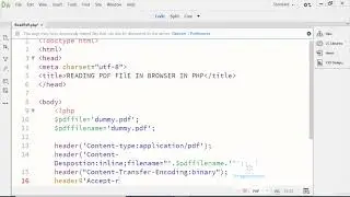 34. Read PDF file in PHP | Learn Complete Web Development Course Using PHP/MySQL