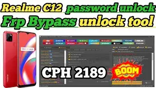 realme C12 password unlock & FRP unlock !! realme phone Frp & unlock easy mathad unlock tool !!