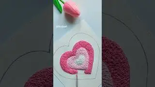 easy tissue paper art 💗 | tissue paper painting ideas ♥️😍  #shorts