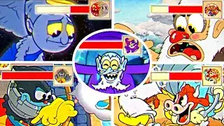 Cuphead DLC - All Bosses With Healthbars (Including Secret Bosses)