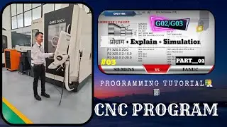 G02 and G03 programming || cnc radius programming in hindi || #cncprogram  #programing_tutorial