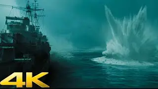 Nazis Nuclear Submarine Bombing Scene 4K The Ministry of Ungentlemanly Warfare 2024