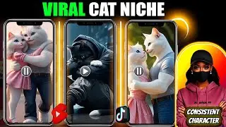 Create VIRAL Monetizable AI CAT VIDEOS with a CONSISTENT CHARACTER  |  NEW NICHE