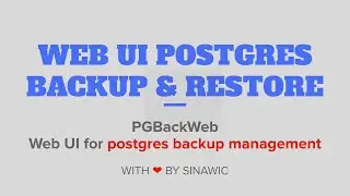 this is how u should manage postgres backups with pgbackweb in docker containers