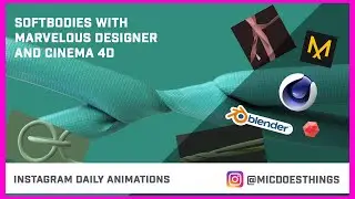 SOFTBODIES with marvelous designer and cinema 4D