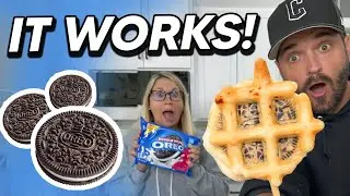 Attempting to Make OREO Waffle Pops!