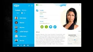 C# Rich UI programming-   Skype  concept prototype, Bunifu UI