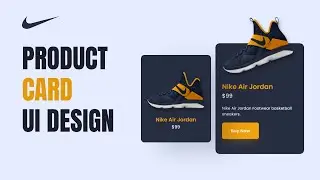 Product Card Ui Design 👟 Using HTML CSS | E-commerce Card